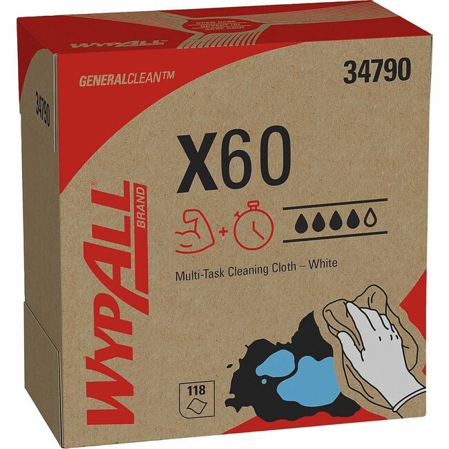 Kimberly-Clark Professional Kleenex / Scott / WypAll / Kimtech Wipe 9.1X16.8X60 KCC34790
