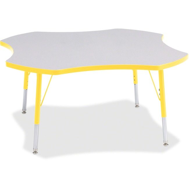 Jonti-Craft, Inc. Table Four Leaf 48" Gy/Yw JNT6453JCE007