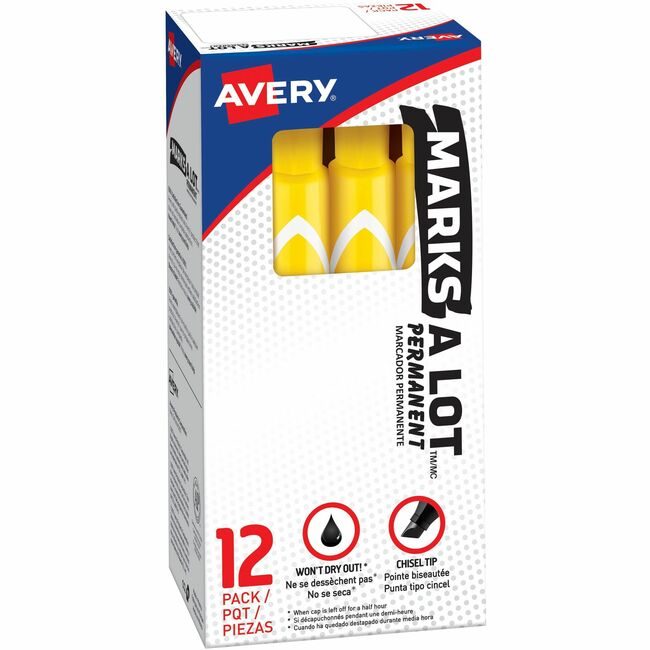 Avery Products Corporation Marker Perm Large Chisel Yw AVE08-882