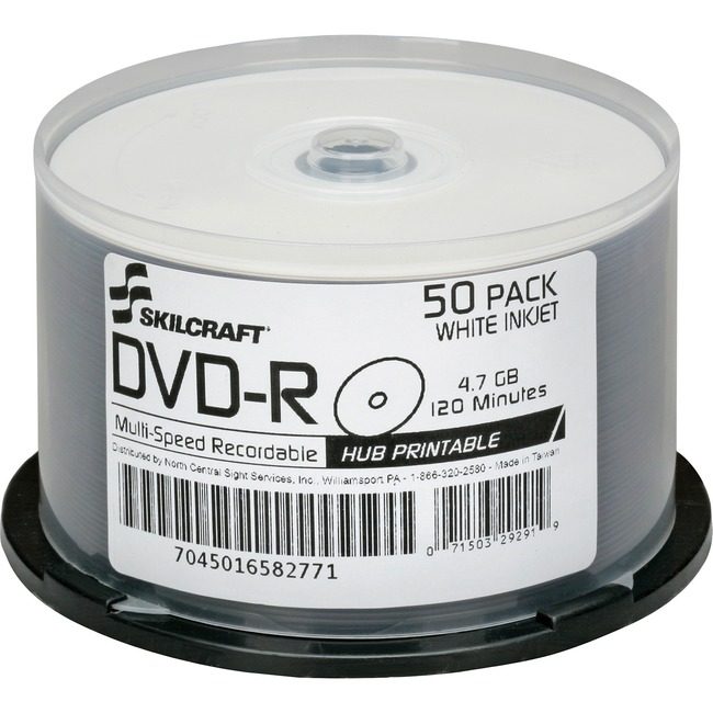 Varies / verify SKU SKU-LEVEL VERIFICATION REQUIRED Spindle Dvd-R Print 50 Pack NSN6582771