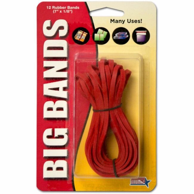 Alliance Rubber Company Rubberbands Bigbandz 7X1/8 ALL00700
