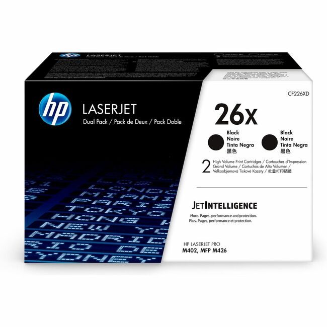 HP Inc. / Hewlett-Packard Crtdg Lsr Black HP26X 2 Pack HEWCF226XD