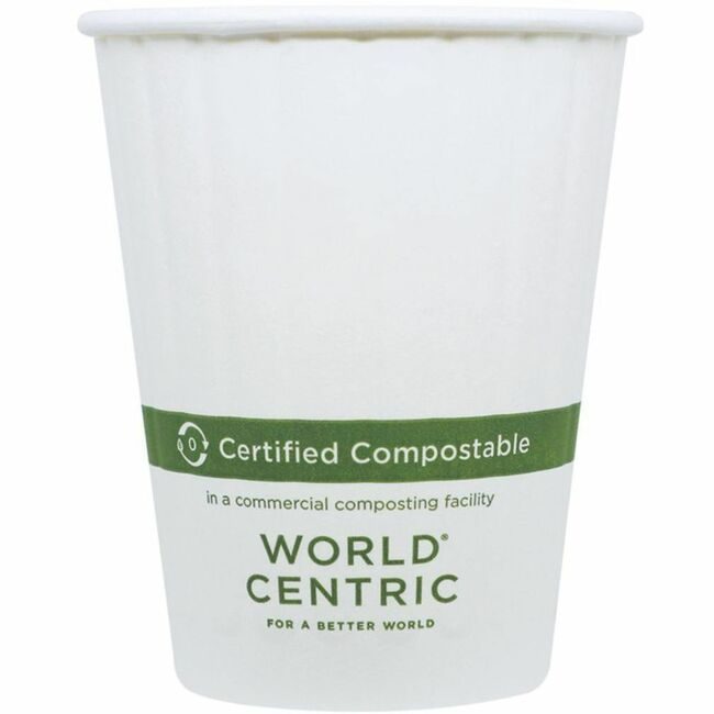 World Centric Cup Hot Dw 12OZ 1000 White WORCUPA12D
