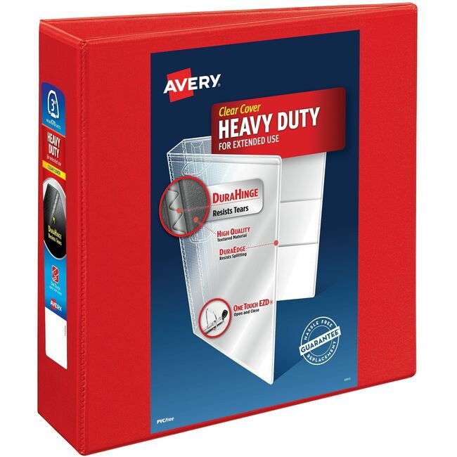 Avery Products Corporation Binder View Hd Ezd 3" Red AVE79325CT