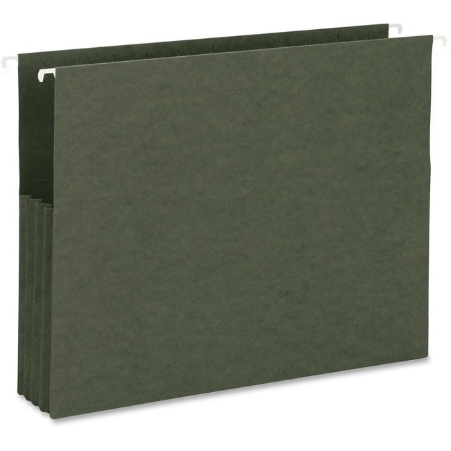 Business Source Folder Hang 3.5"EXP Letter Green BSN17715
