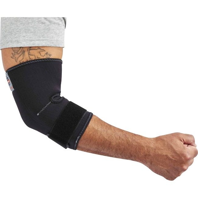 Ergodyne Elbow Sleeve W/Strap 2X Black EGO16586