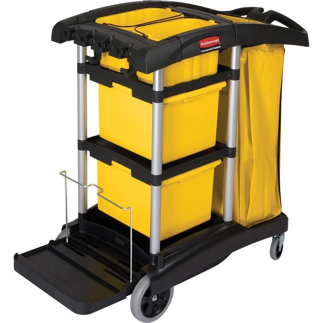 Rubbermaid Commercial Products Cart Clean Jan W/Bin Hygen RCP9T73