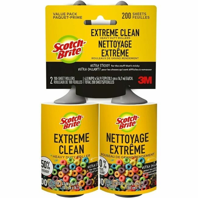 3M Company Extreme Lint ROLLER 2PK MMM830RS100TP