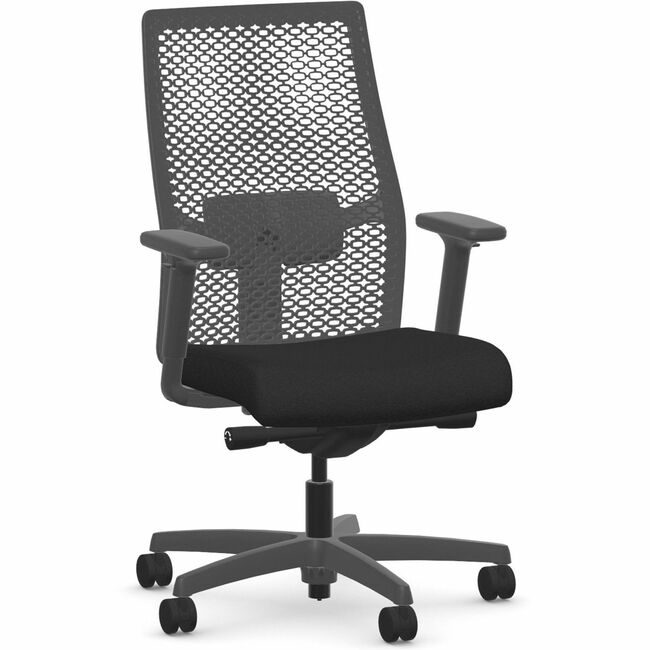 The HON Company Chair Reactbck Adjarm Black HONI2MRL2BC10TK