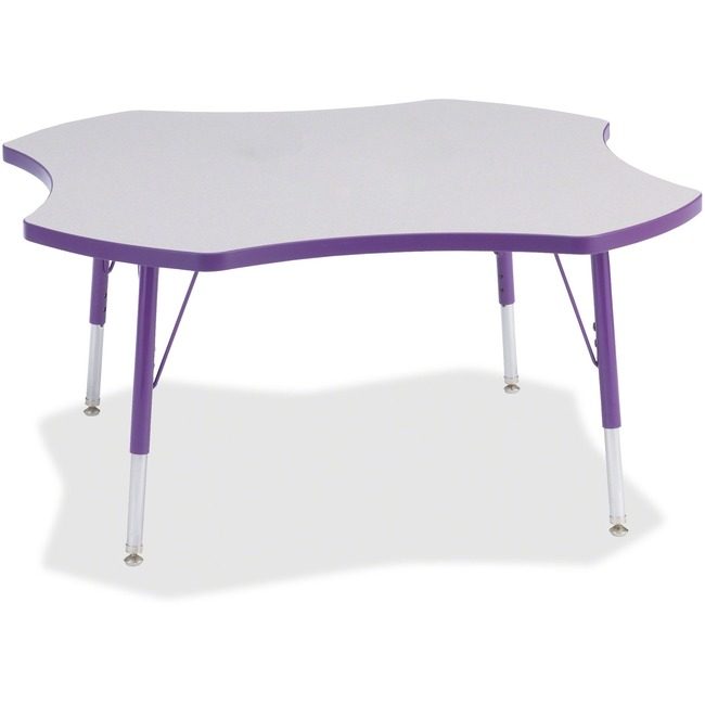 Jonti-Craft, Inc. Table Four Leaf 48" Gy/Pe JNT6453JCE004