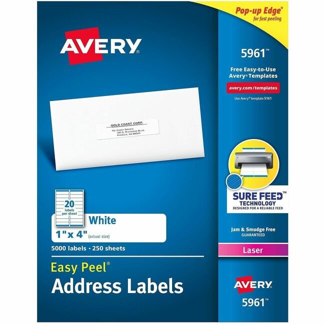 Avery Products Corporation Label Ezpeel Lsr 1X4 We AVE5961