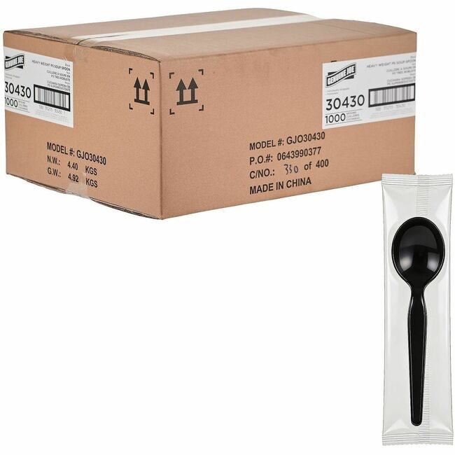 Genuine Joe Spoon Soup Hw Ps Black Iw GJO30430