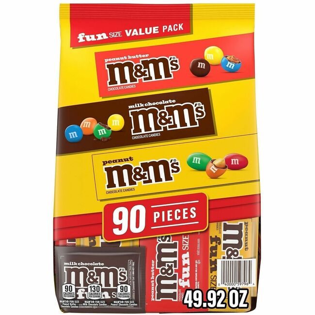 Varies / verify SKU SKU-LEVEL VERIFICATION REQUIRED Candy M&Ms Pnut 90 Count GRR22002630