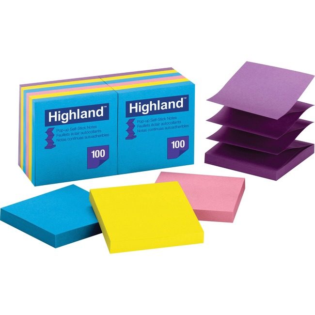 3M Company Note Popup Bright 3X3 MMM6549-PUB