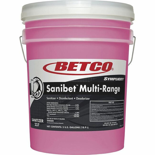 Betco Corporation Sanitizer Sanibet 5GAL BET2370500