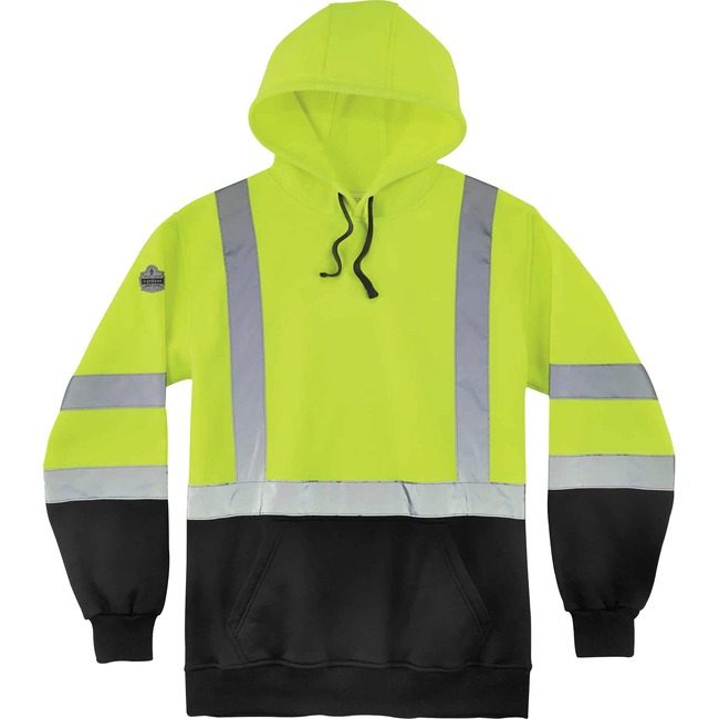 Ergodyne Sweatshirt Hooded 4X Lime EGO21888