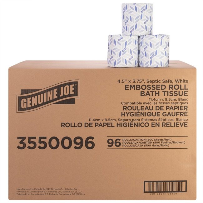 Genuine Joe Tissue Bath 2 PLY White GJO3550096