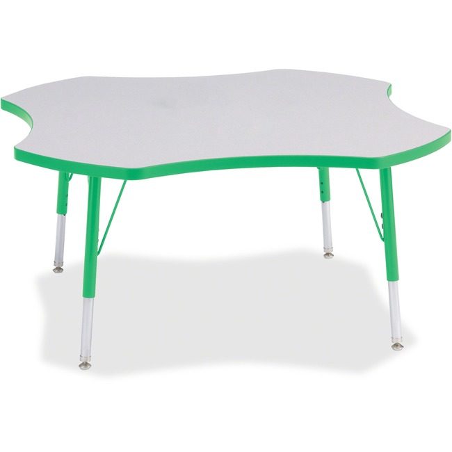 Jonti-Craft, Inc. Table Four Leaf 48" Gy/Gn JNT6453JCE119