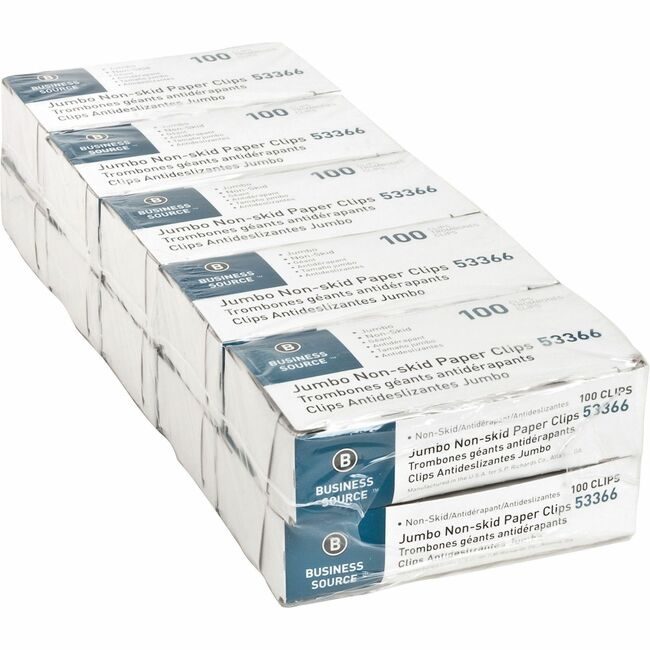Business Source Clip Paper Nonskid Jumbo BSN53366