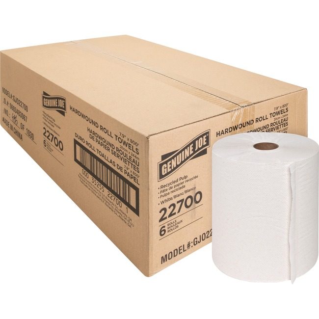 Genuine Joe Towel Hrdwnd 7.90 X 800 White GJO22700