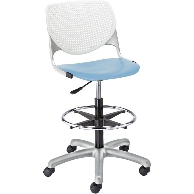 KFI Seating Poly Adj Stool W/Perf Bk KFIDS2300B8S35