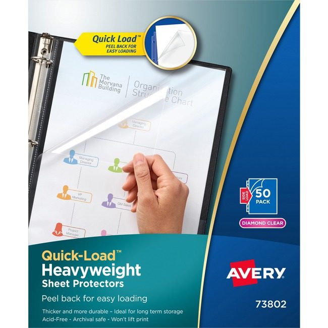 Avery Products Corporation Protector Sheet Clear Hvywt AVE73802