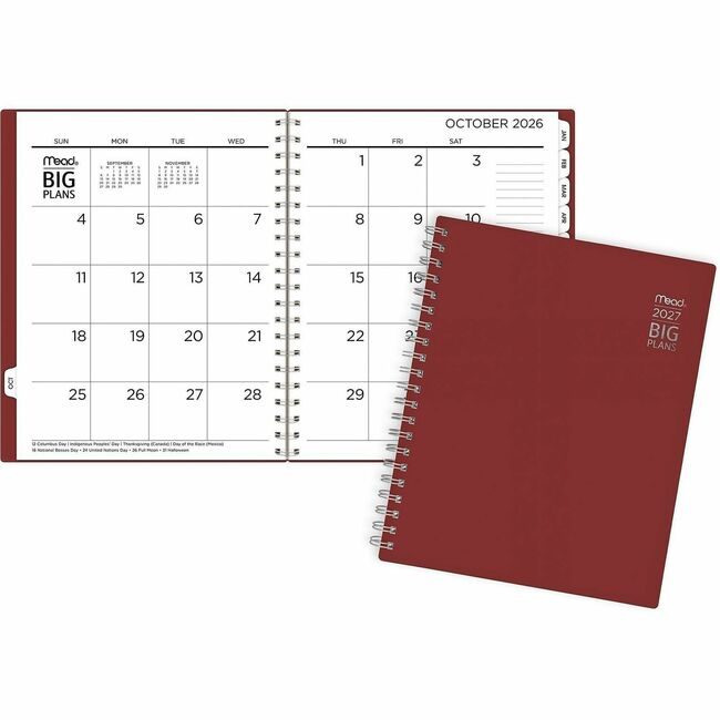 ACCO Brands AT-A-GLANCE Planner Big Plans Wm Large Red AAGCR30900