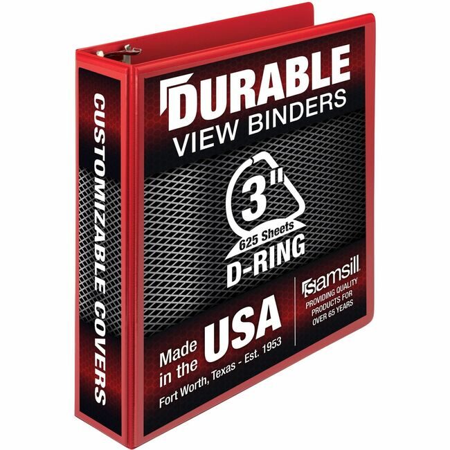 Samsill Binder Dur Vw 3"DR Red SAM16483