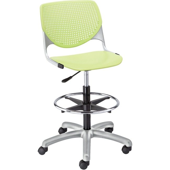 KFI Seating Poly Adj Stool Perf Back KFIDS2300P14