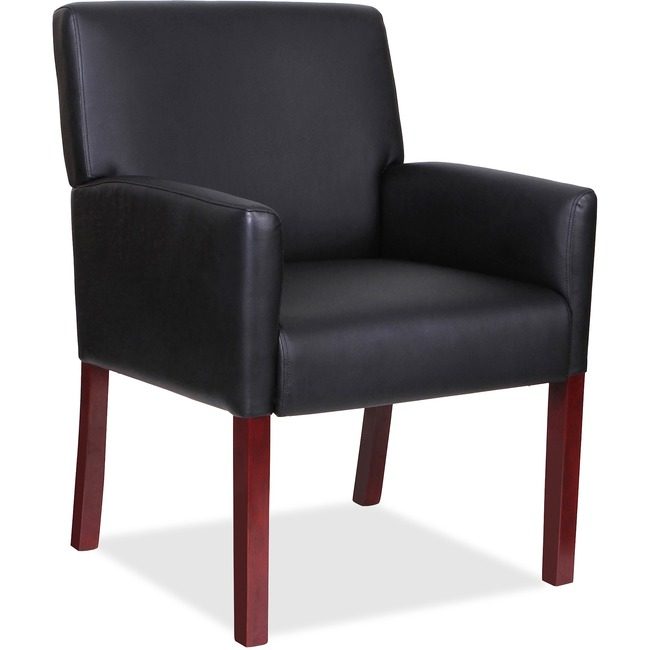 Lorell Chair Guest Lthr Black LLR20027