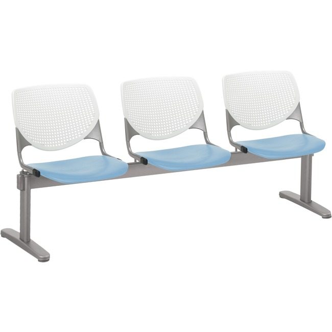 KFI Seating Beamseat 3SEAT White/Skyblu KFI2300BEAM3835