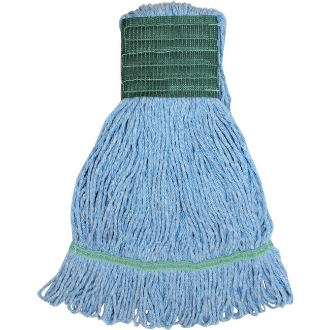 Genuine Joe Mop Medium Rayon Cotton Blue GJOMBL5B