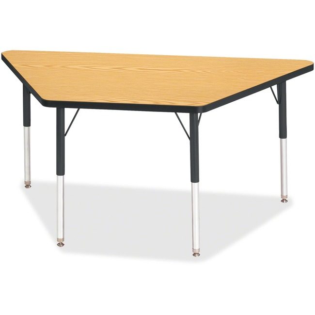 Jonti-Craft, Inc. Table Trapezoid 30X60 Ok/Bk JNT6443JCA210
