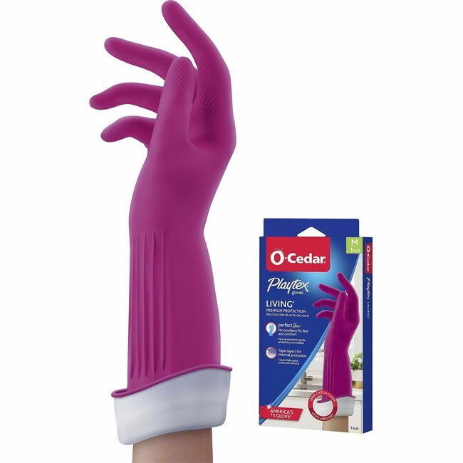 Freudenberg Household Products LP O-Cedar Gloves Hsehld Reusable Medium FHP166119