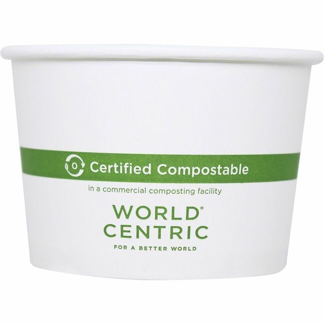 World Centric Bowl White 16OZ 500 Count WORBOPA16