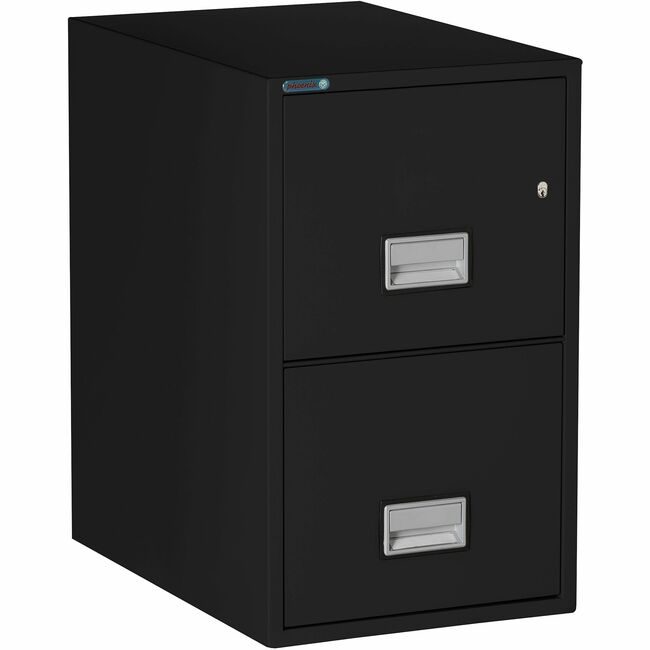Phoenix Safe File Vert 2DR 25DEP Letter Black PXSLTR2W25B