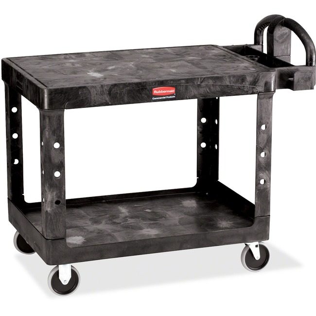 Rubbermaid Commercial Products Cart Utility Flat Black RCP452500BK