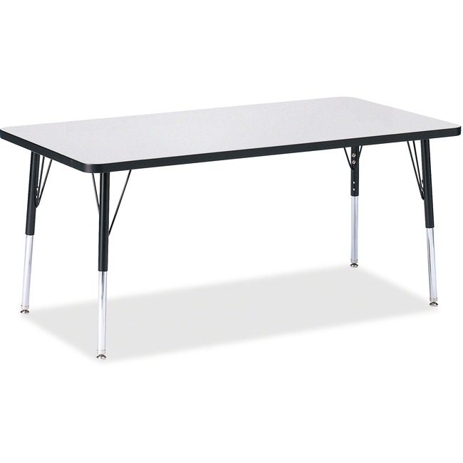 Jonti-Craft, Inc. Table Rectangle 30X60 Gy/Bk JNT6408JCA180
