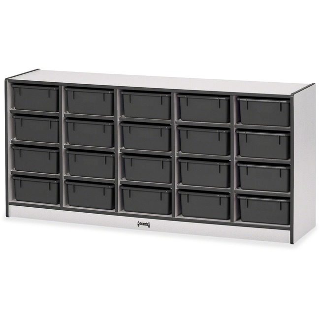 Jonti-Craft, Inc. Storage 20 TUB W/Bins Black JNT4021JCWW180
