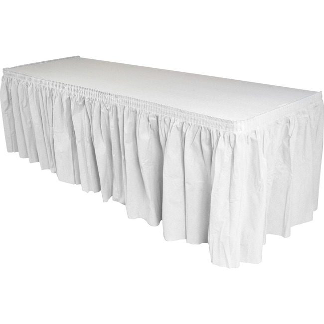 Genuine Joe Skirting Table White GJO11915CT