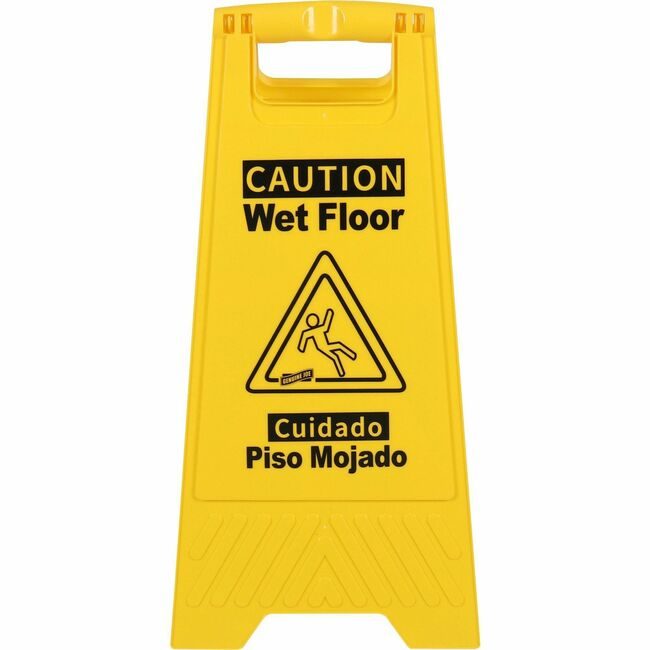 Genuine Joe Sign Wet Floor Eng/Spanish GJO85117