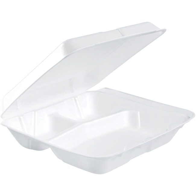 Dart Container Corporation Hngd-Lid 3CMPTMNT DCC80HT3R