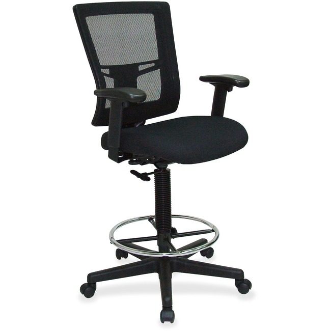 Lorell Stool Drafting Black LLR43100