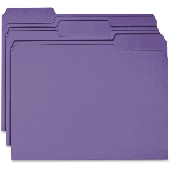Business Source Folder File Letter 1/3 Purple BSN44106