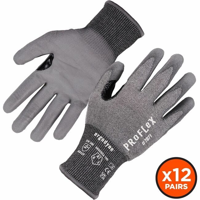 Ergodyne Glove Coated A7 Pu Gray M EGO18063