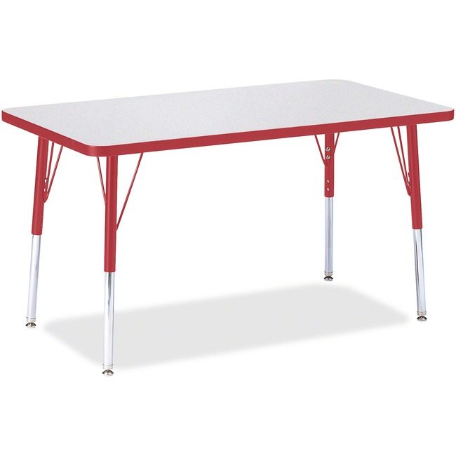 Jonti-Craft, Inc. Table Rectangle 24X36 Gy/Rd JNT6478JCA008