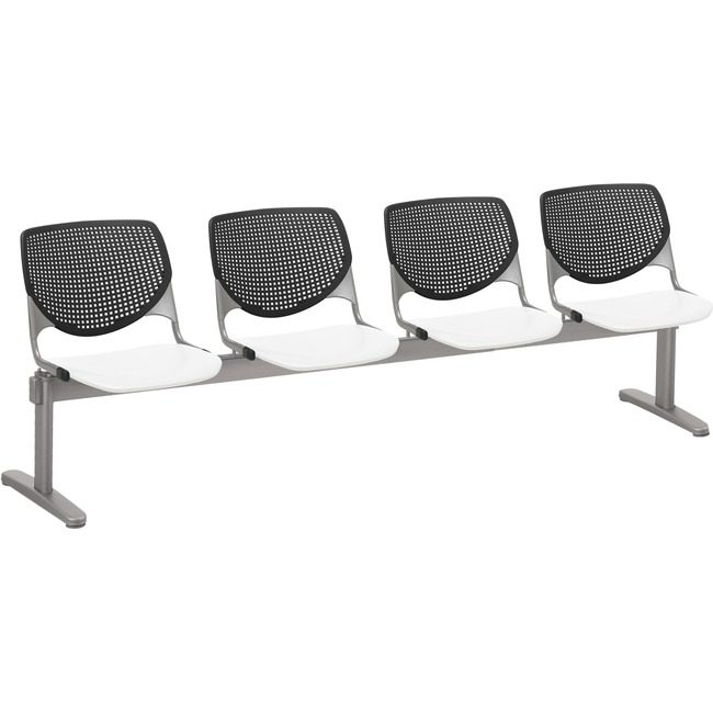 KFI Seating Beamseat 4SEAT Black/White KFI2300BEAM4108