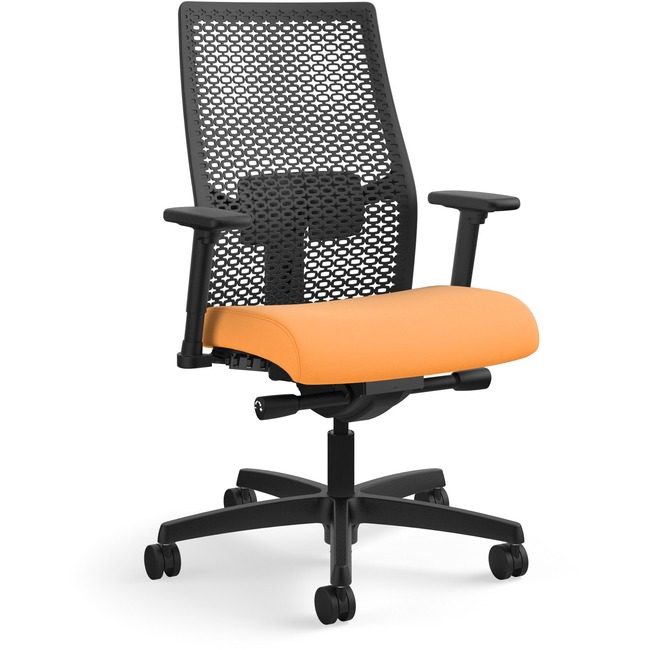 The HON Company Chair Ractbk Adjarm Apricot HONI2MRL2AC47TK