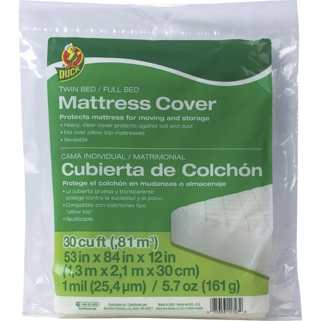 Shurtape Technologies Duck Brand Cover Matress Twin/Full Clear DUC1140235
