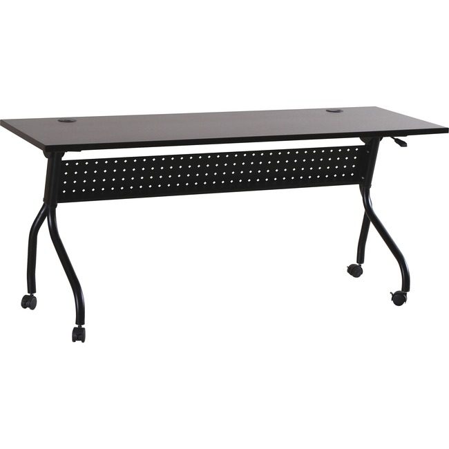 Lorell Table Trn Flip 72X24 Bk/Es LLR60734